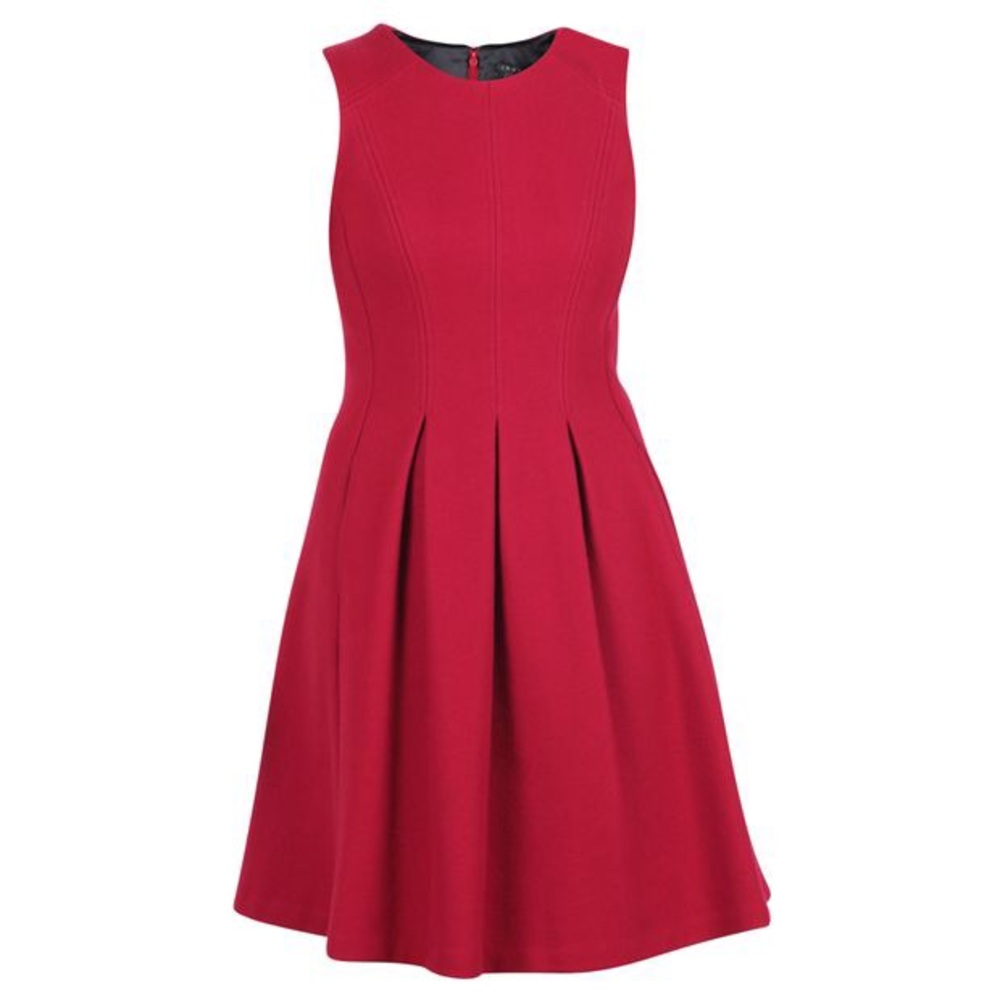 Theory Red Sleeveless Dress
